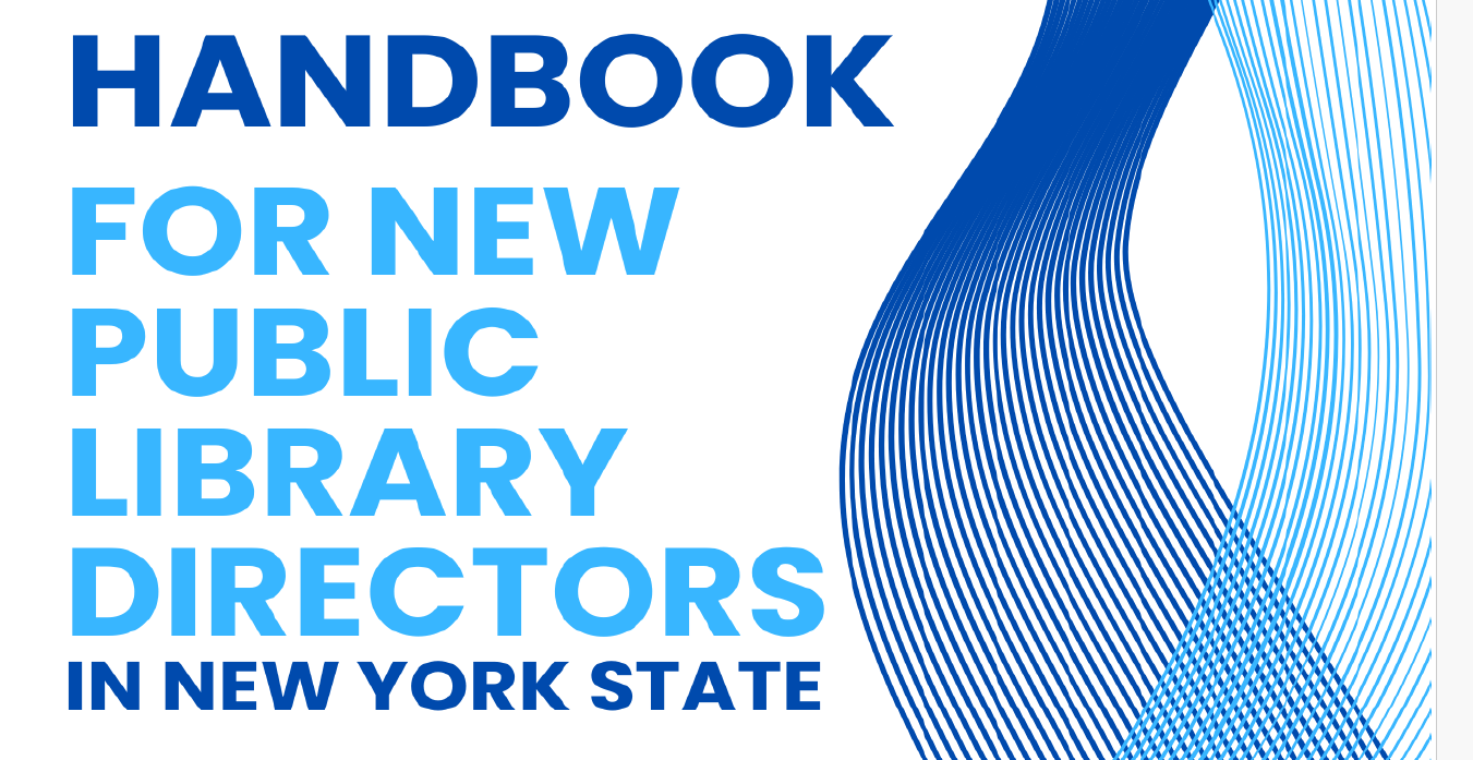 cropped image of the cover of the Handbook for New Public Library Directors in New York State