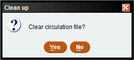 clear circulation file?  Yes or no
