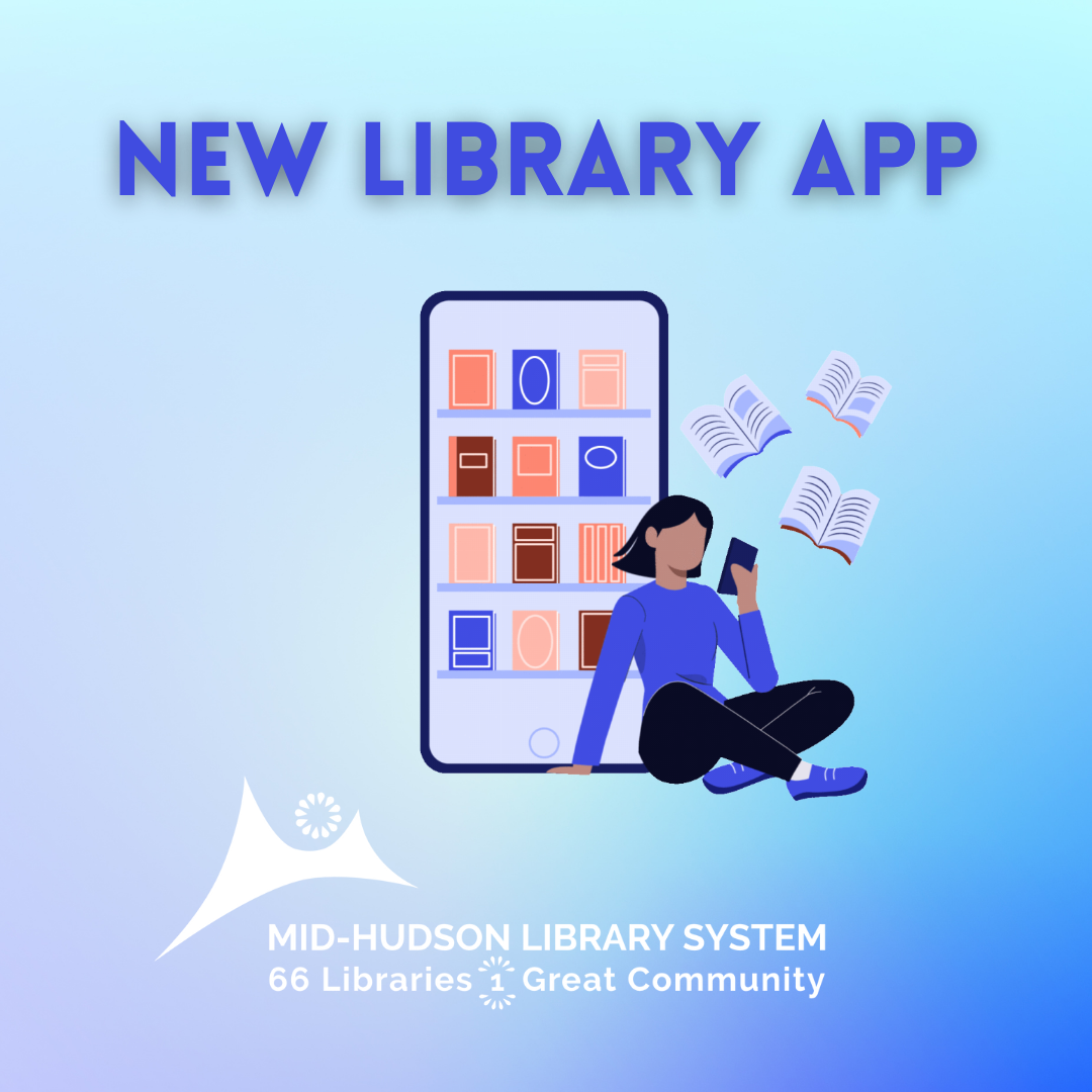 Graphic for Instagram for the Mid-Hudson Libraries app.