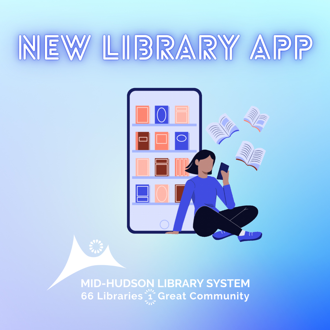 Graphic for Instagram for the Mid-Hudson Libraries app.