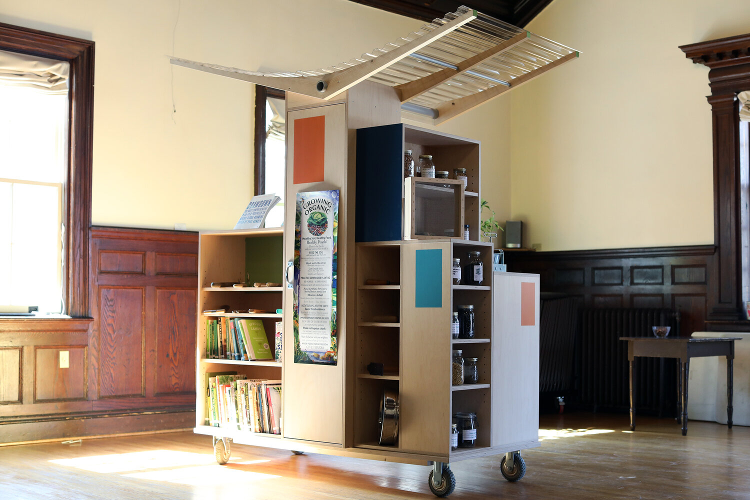 Photo of a Library of Local display kiosk.