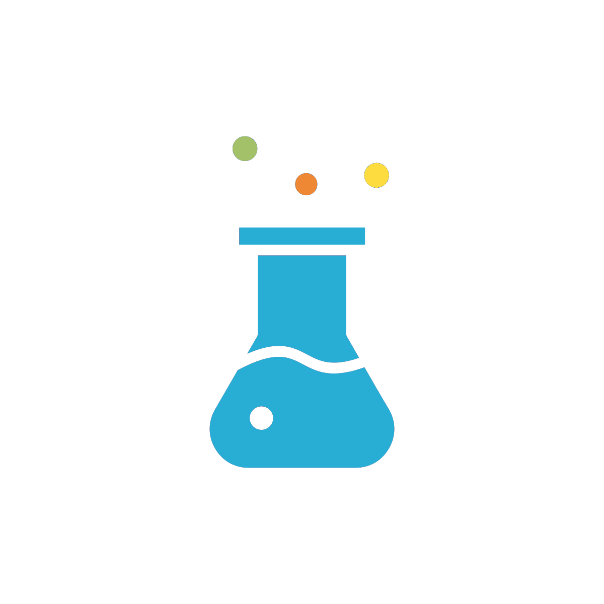 Icon of a colorful test tube