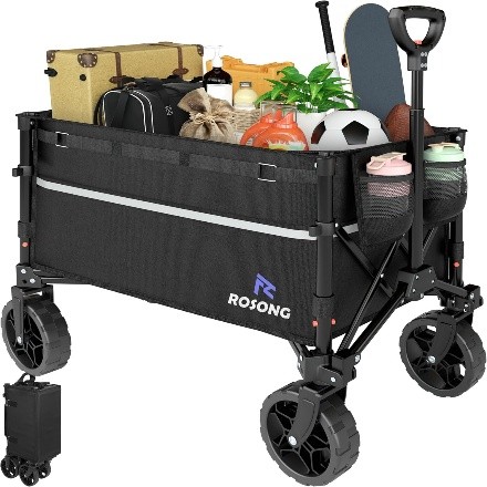 Black collapsible wagon