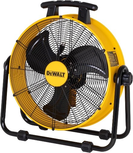 Yellow DeWalt Industrial Fan