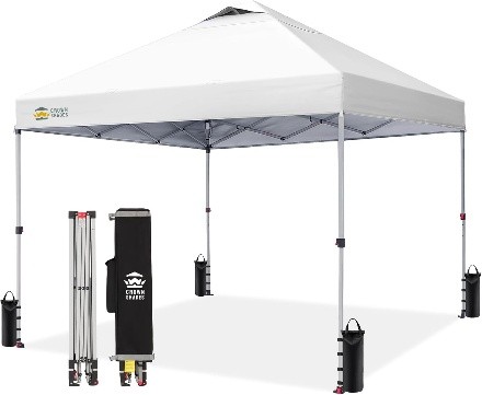 white pop-up canopy