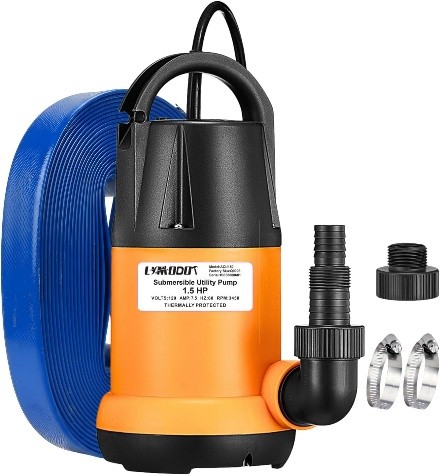 submersible water pump with accessories